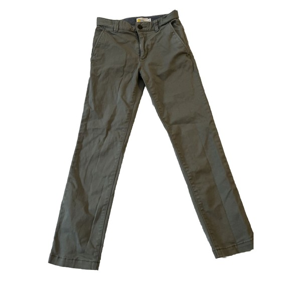 Mini Boden Boys Pottery Green Chino Pants Size 9 Adjustable Waist - Picture 2 of 10